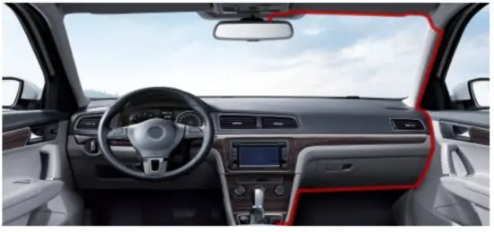 TOGUARD CE80A Touch Screen Streaming Video Rear View Mirror - fig