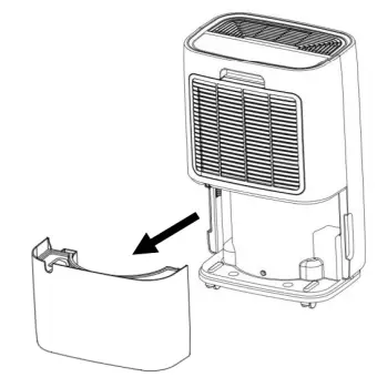 Pull out the water tank