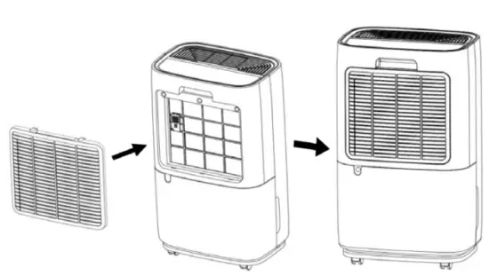 Reassemble the air filter