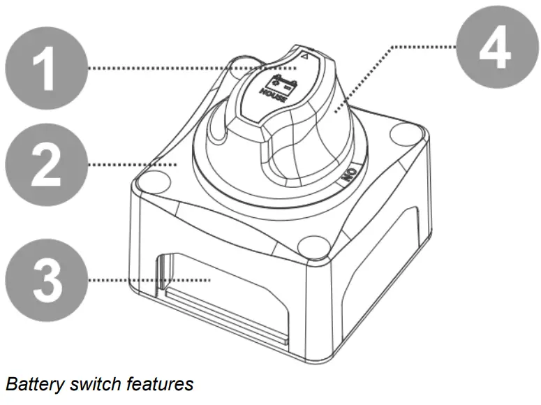 victron energy VBS127010010 Battery Switch ON OFF 275A - Features