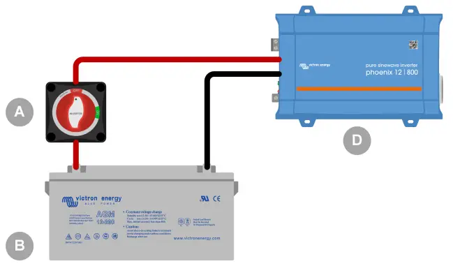 victron energy VBS127010010 Battery Switch ON OFF 275A - System examples1