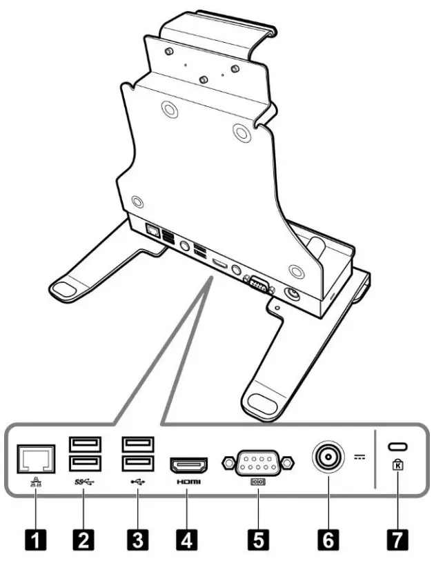DURABOOK R11 Rugged Tablet Office Dock - fig3