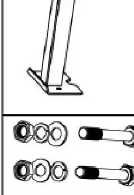 Mounting support leg