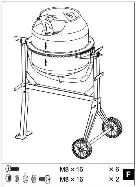 Mounting the drum (upper