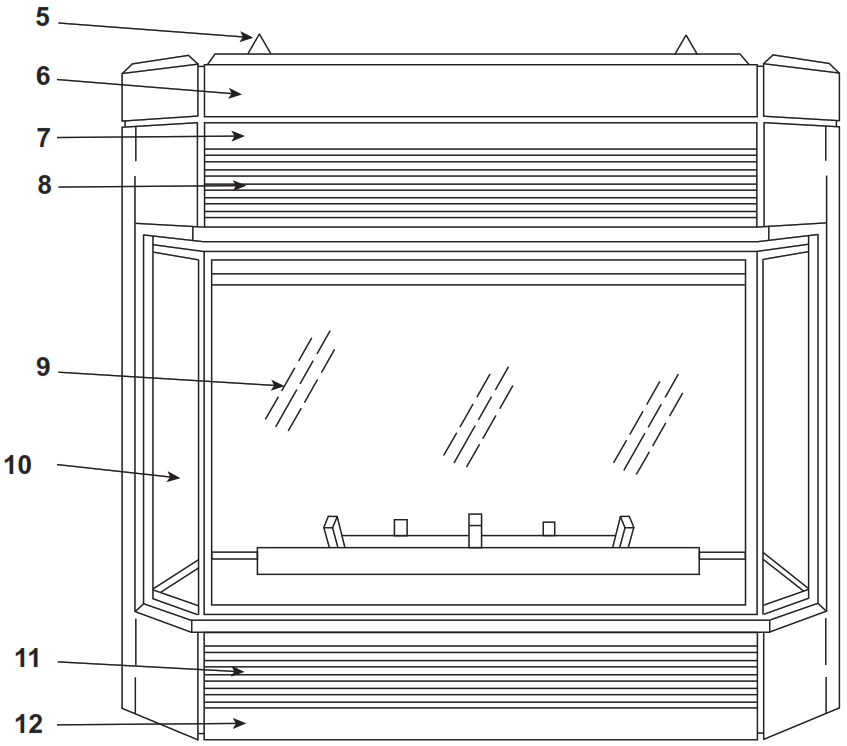 Heatilator GC400SFE 42Bay Gas Fireplace DV - fig