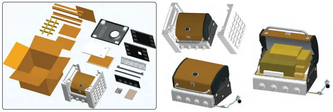 nutrichef NCGRIL2 Stainless Steel 4-Burner Propane Gas Grill User Guide - BEFORE ASSEMBLY