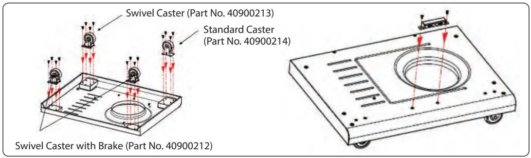 nutrichef NCGRIL2 Stainless Steel 4-Burner Propane Gas Grill User Guide - Bottom Shelf