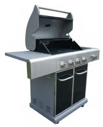 nutrichef NCGRIL2 Stainless Steel 4-Burner Propane Gas Grill User Guide - Gas