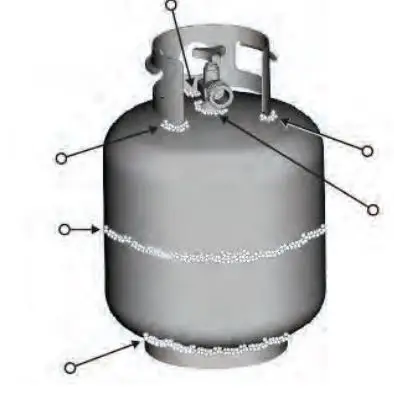 nutrichef NCGRIL2 Stainless Steel 4-Burner Propane Gas Grill User Guide - LP Tank Leak Test