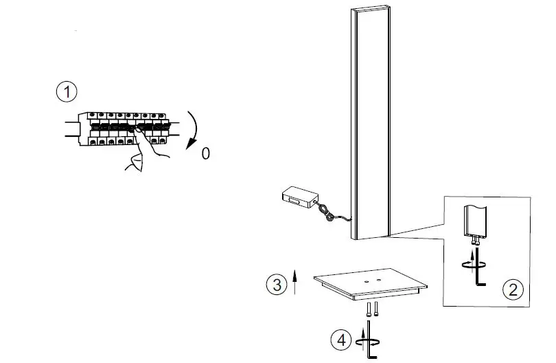 Paul Neuhaus 4460 LED Table Lamp with Dimmer fig 2
