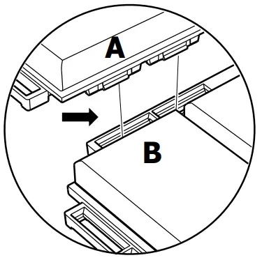 Beefurni SXB40841 12 Inch Light Gray Square Acacia Wood Interlocking Flooring Tiles - assemble 2
