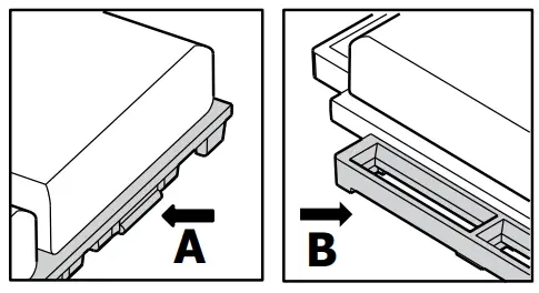 Beefurni SXB40841 12 Inch Light Gray Square Acacia Wood Interlocking Flooring Tiles - assemble