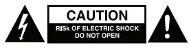 Caution Risk of Electric Shock