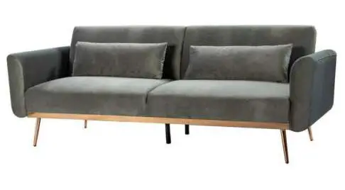 Seafuloy-C-W576S00003-Light-Gray-Velvet-Wood-Leg-Loveseat-Sofa-PRODUCT