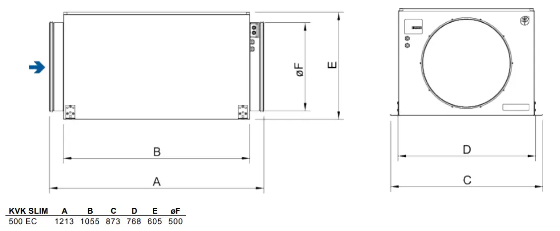 systemair-KVK-SLIM-500-EC-Centrifugal-Circular-Duct-Fan-fig2
