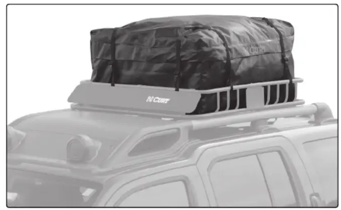 CURT 18220 18-Inch Weather-Resistant Black Vinyl Cargo Bag -