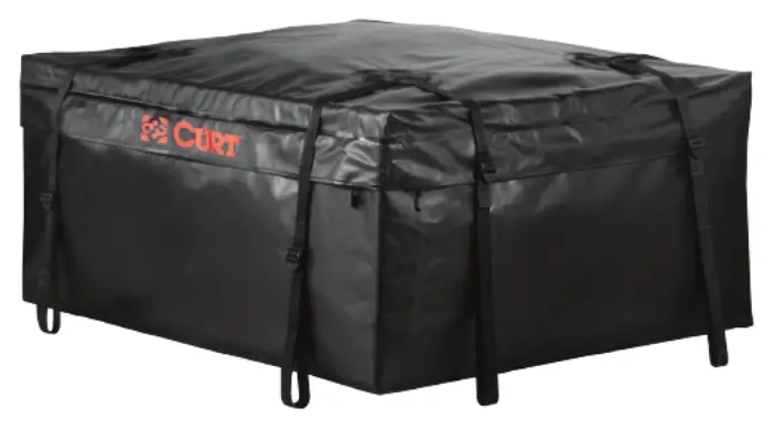 CURT 18220 18-Inch Weather-Resistant Black Vinyl Cargo Bag