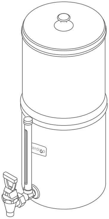 Waterdrop WD TK Gravity fed Water Filter System -