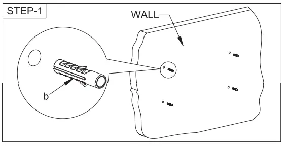 DAYTON AUDIO NBS-F Commercial Slim Fixed TV Wall Mount-fig3