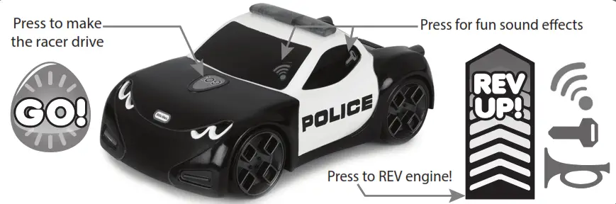 little tikes Touch N' Go Racers -