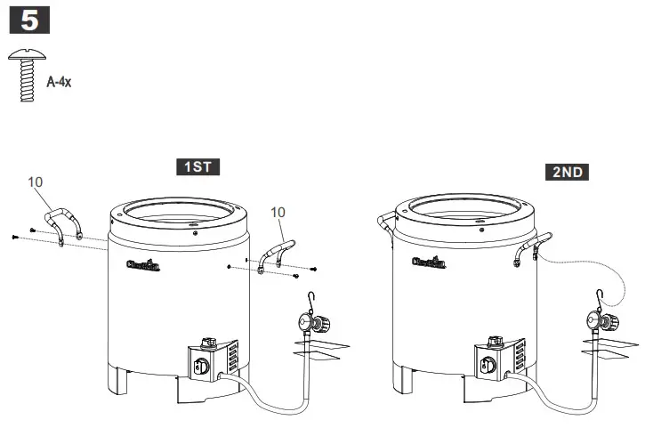 Char-Broil Oil-less Turkey Fryer - Cleaning the Burner Assembly 6
