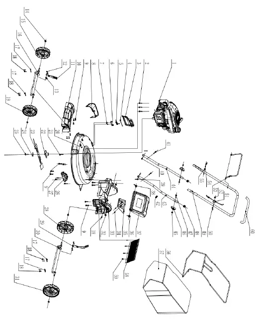 power-smart-DB8621PR-Gas-Push-Lawn-Mower-fig-22