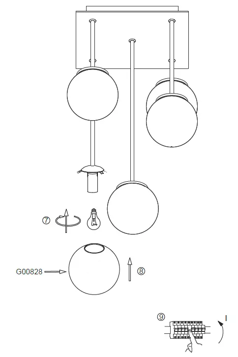 LeuchtenDirekt 998837 BIG WIDOW LED Ceiling Light 2