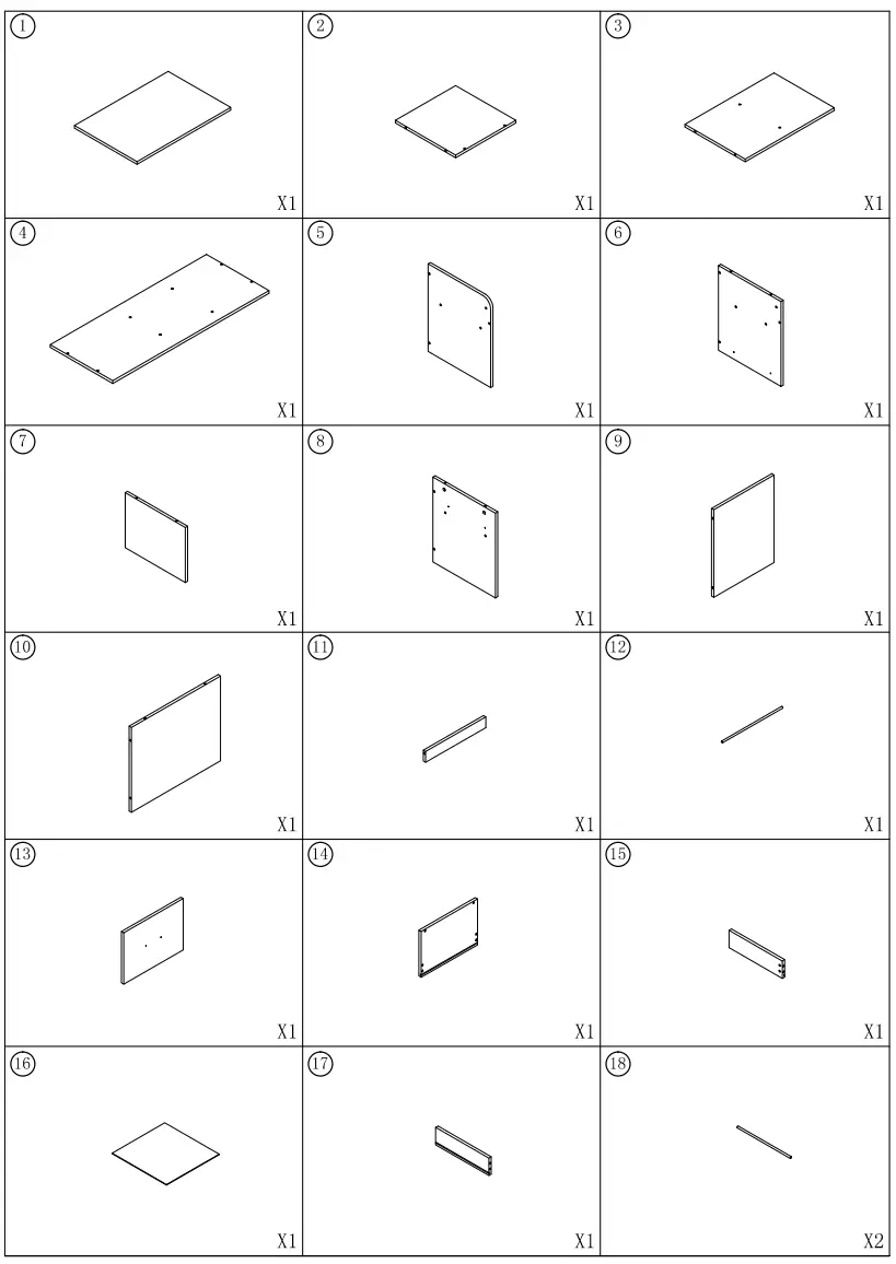 BYBLIGHT BB-U0031GX Bernise Rustic Brown File Cabinet fig 10