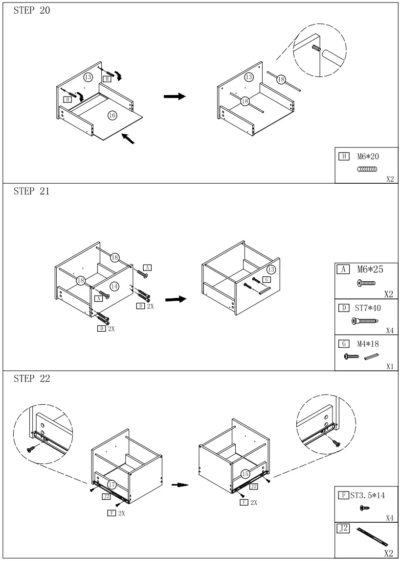 BYBLIGHT BB-U0031GX Bernise Rustic Brown File Cabinet fig 2