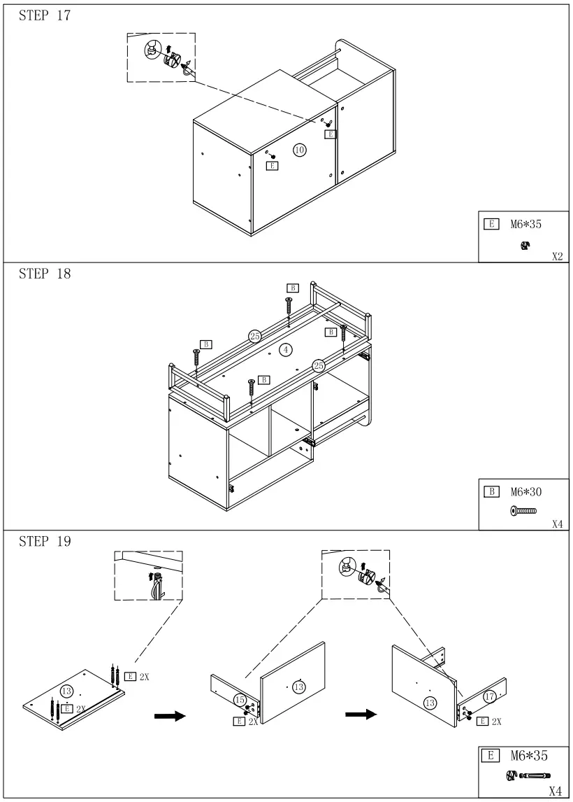 BYBLIGHT BB-U0031GX Bernise Rustic Brown File Cabinet fig 3