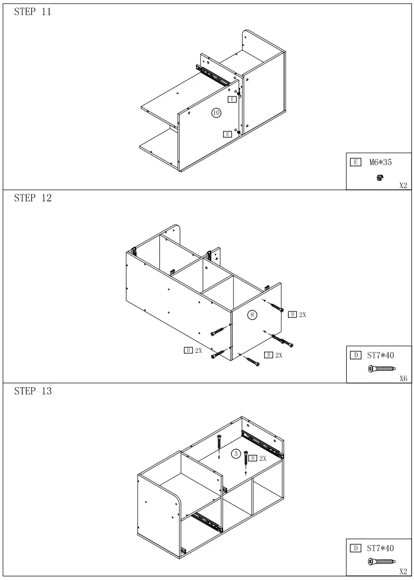 BYBLIGHT BB-U0031GX Bernise Rustic Brown File Cabinet fig 5