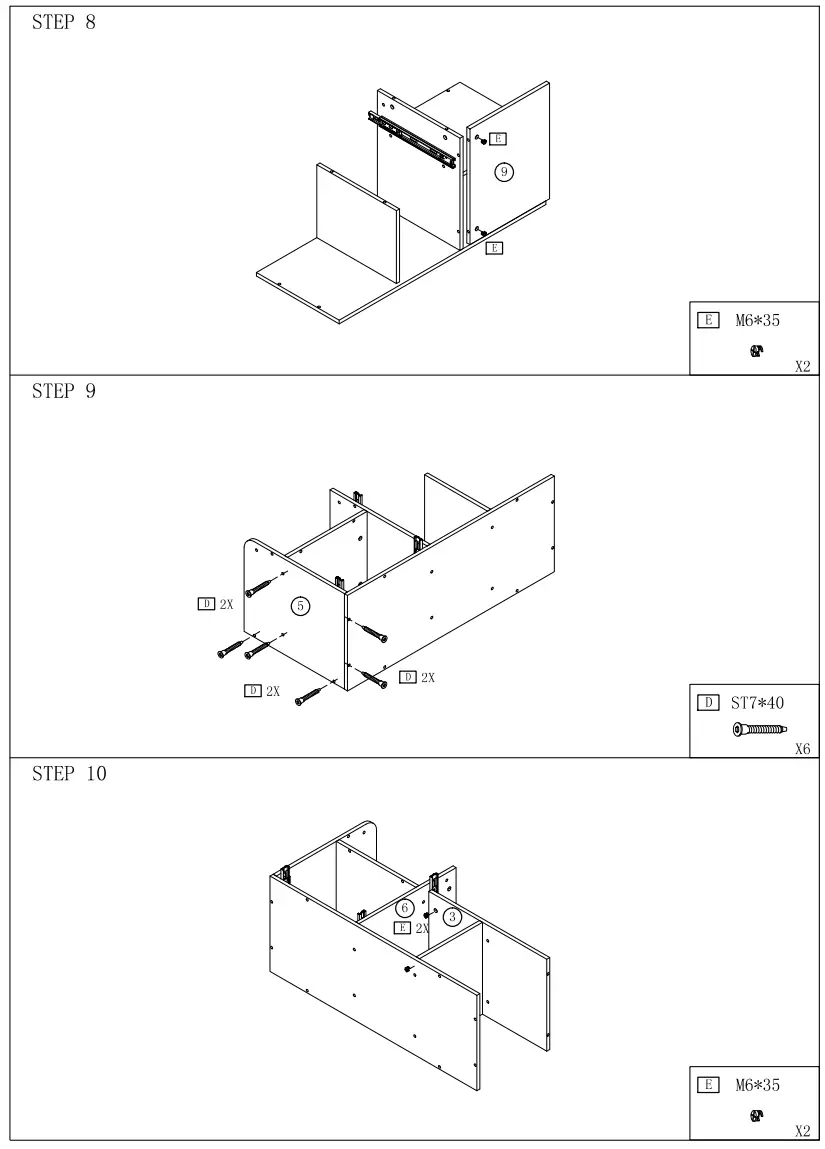 BYBLIGHT BB-U0031GX Bernise Rustic Brown File Cabinet fig 6