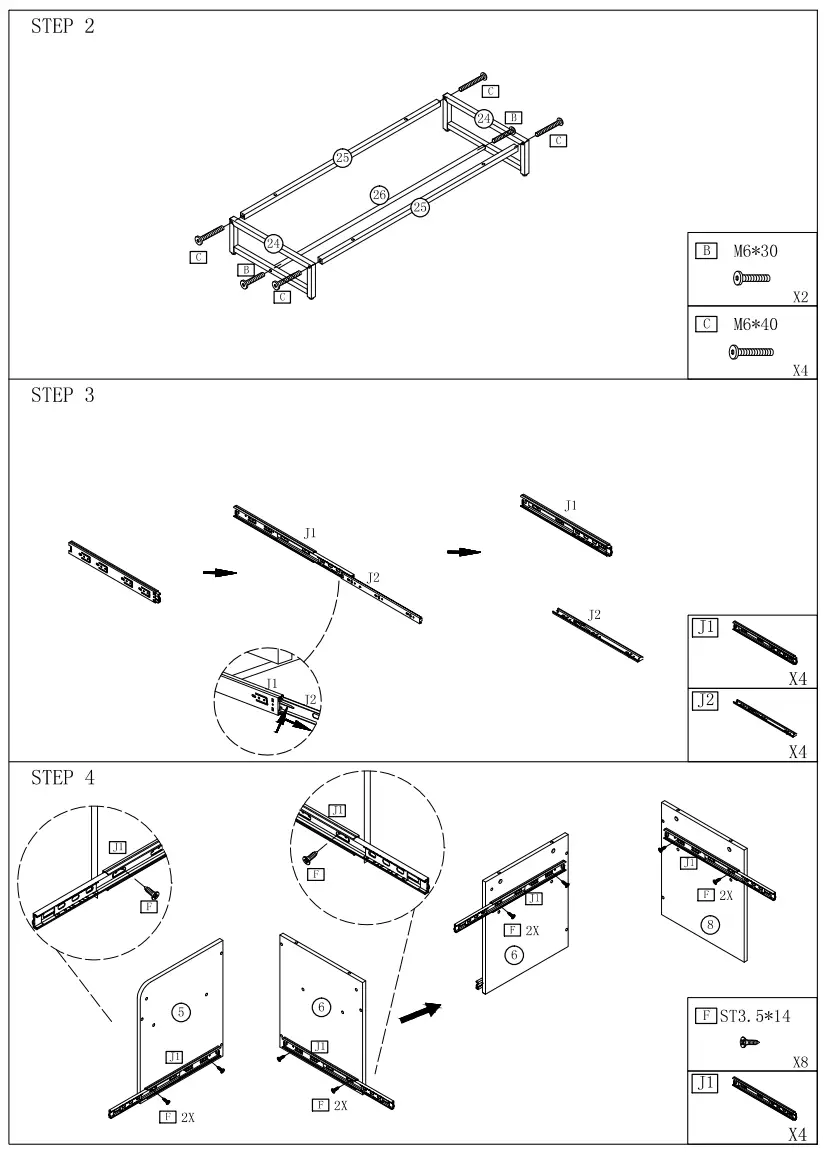 BYBLIGHT BB-U0031GX Bernise Rustic Brown File Cabinet fig 8