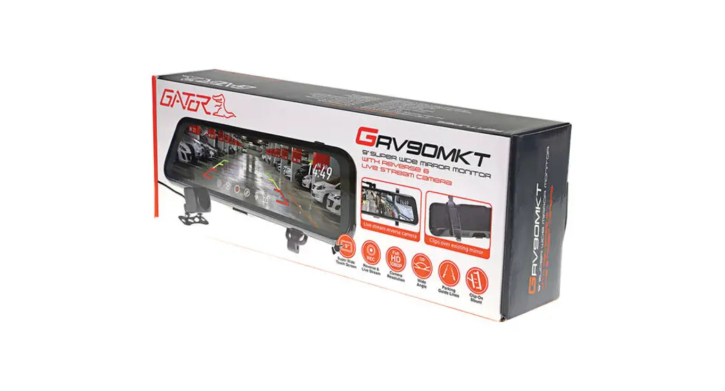 Gator Grv90mkt Mirror Mounted Wired Rear View And Reversing Camera User Manual