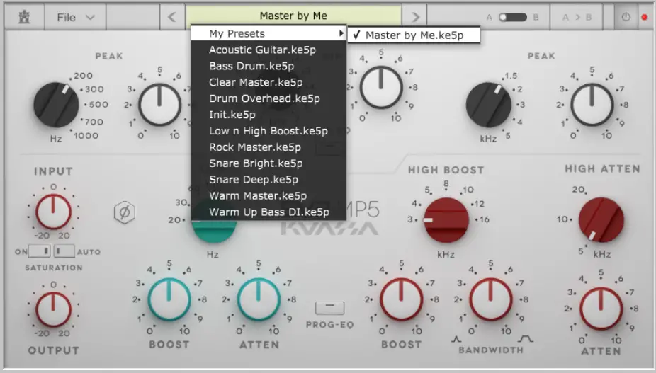 EVE MP5 Mid and Program Equalizer Pultec Emulation - fig13