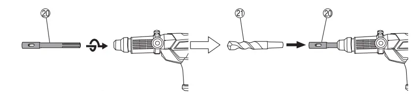 HiKOKI-DH-52MA-Drill-FIG 9