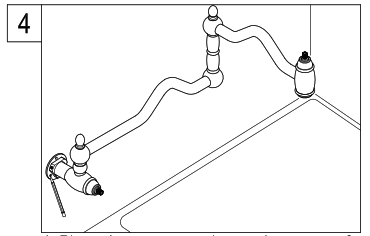 KINGSTON KS3107BAL Brass Two-Handle Wall Mount Pot Filler In Polished Brass - fig5