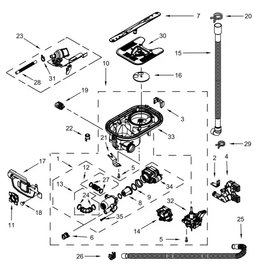 MAYTAG MDB8959SKZ Undercounter Dishwasher-PUMP, WASHARM