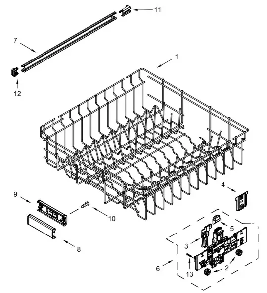 MAYTAG MDB8959SKZ Undercounter Dishwasher-UPPER RACK