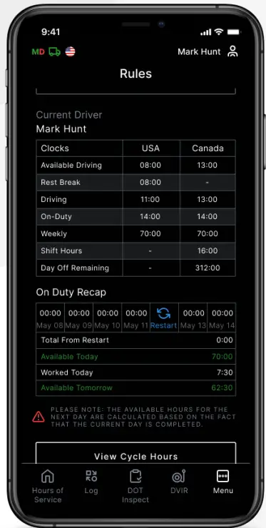 Apps Phantom ELD App for Apple Devices fig 5