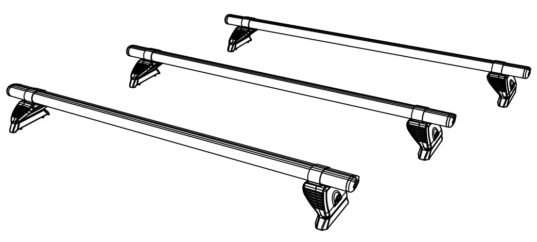 Rhino RA3PR-FL KammBar Pro Aluminium Roof Bars