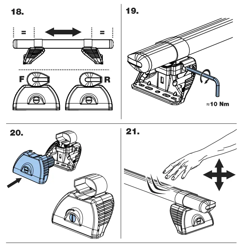 Rhino RA3PR-FL KammBar Pro Aluminium Roof Bars - fig 4