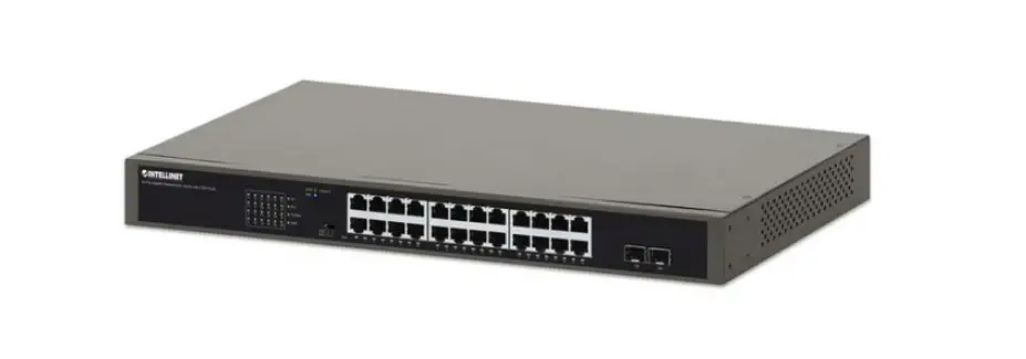 Intellinet 561907 24-port Gigabit Ethernet Poe+ Switch With 2 Sfp Ports Instructions