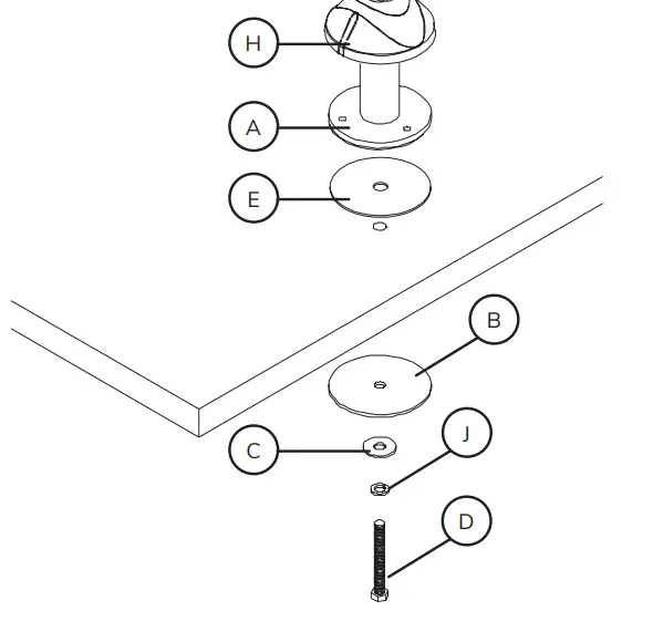 Neomounts FPMA-D965 Monitor Desk Mount - B