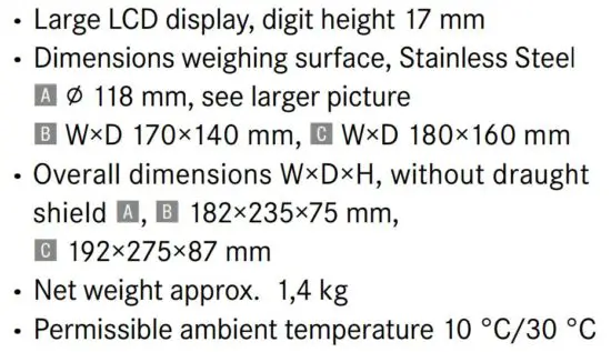 FIG 6 Technical data