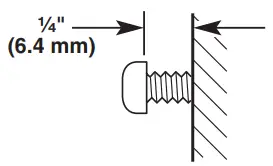 KitchenAid KVWB406DSS Wall Mount Canopy Range Hood - screws out