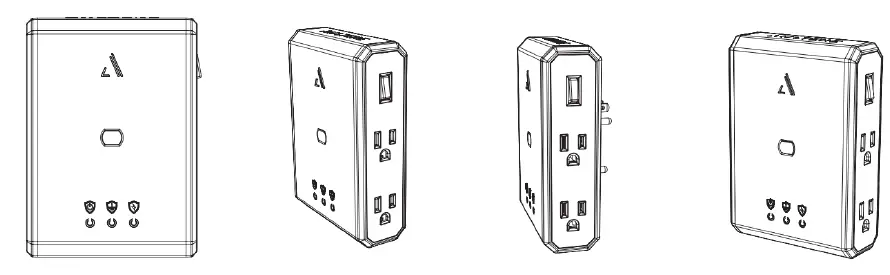 AUSTERE-3S-PS4-US1-Power-Series-Surge-Suppressor-fig-1