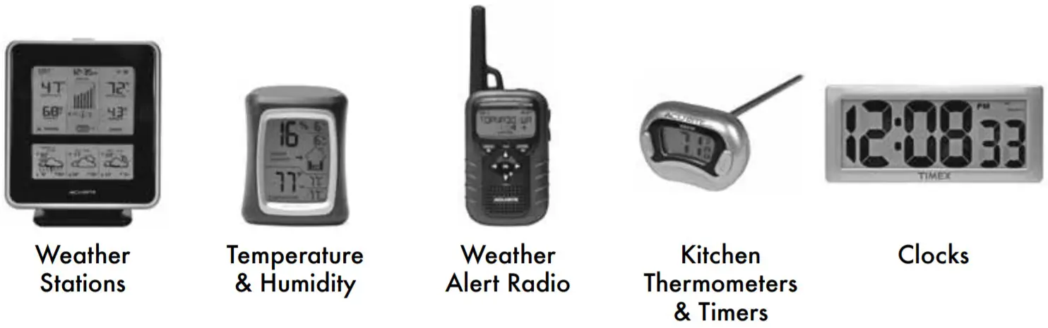 ACU-RITE 5-in-1 Weather Sensor - clocks