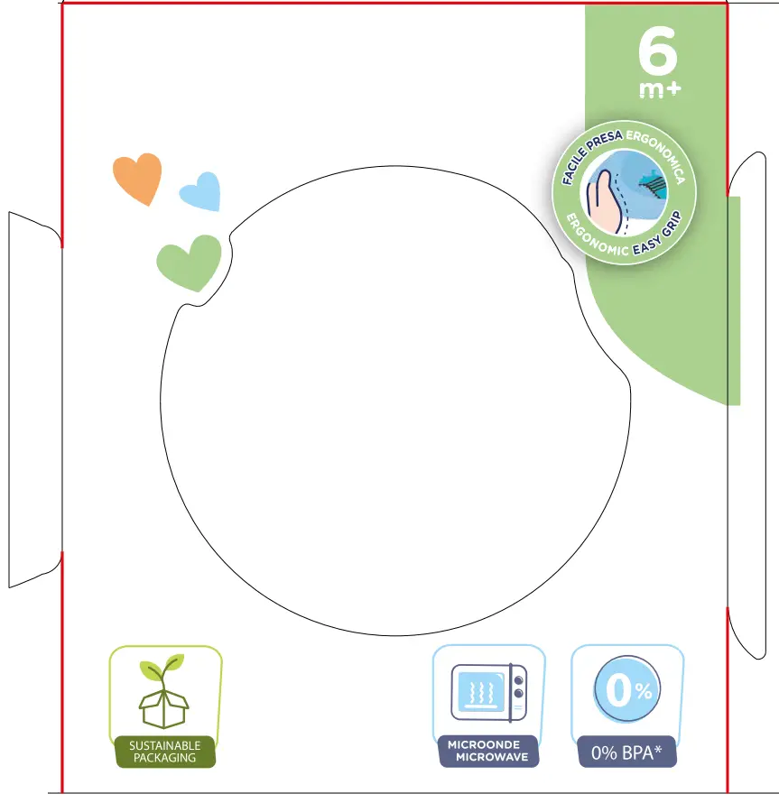 Maximum comfort for easy spoon-feeding