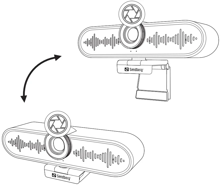 Sandberg All-in-1 ConfCam 4K 4Mic - Foldable
